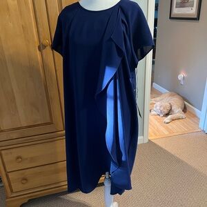 Adrianna Papell  NWT size 16 gauzy crepe shift dress.